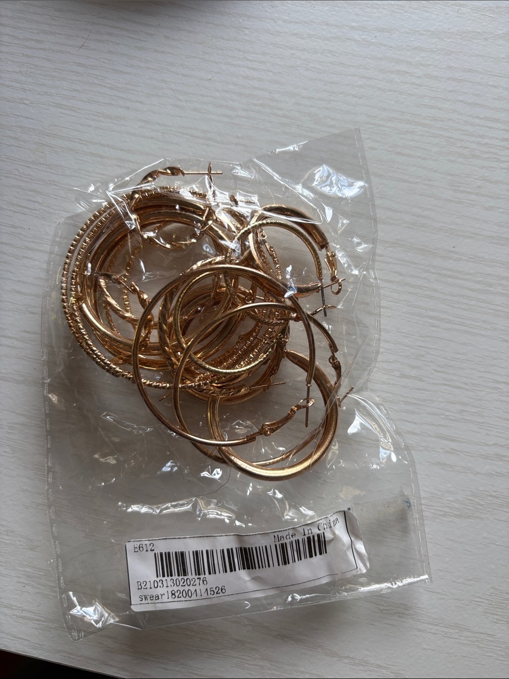 Gold-Tone Hoop Earring Set - Picture 5 of 5
